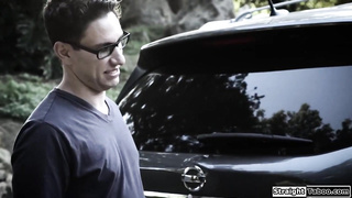 Driving instructor fucks a teen outdoors