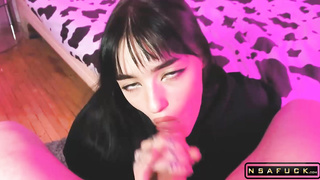 Her tongue makes me go to heaven