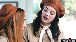 Girl scouts having naughty lesbian sex