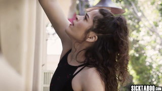 Creepy neighbor spied hot big ass MILF