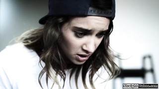 Stepbrother fucks his lesbian stepsister