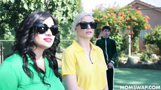 Stepmom Serving Balls