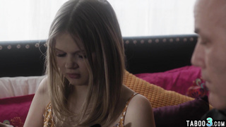 Stepdad protected blonde teens innocence