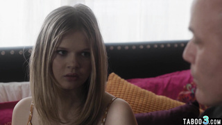 Stepdad protected blonde teens innocence
