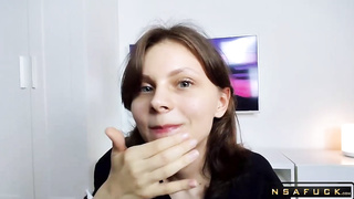 Cum in the Mouth or on the Face she Chose both