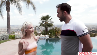 Guy licks and anals clients stepdaughter