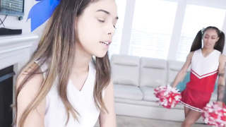 - latina sis and her asian bff sharing my big dick