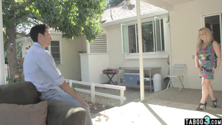 MILF and teen welcoming the new neighbor