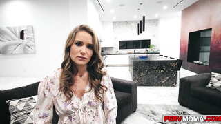 Busty milf sucking her stepsons cock