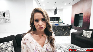 Busty milf sucking her stepsons cock