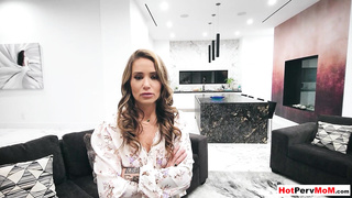 MILF stepmom keeping her stepson at home