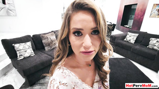 MILF stepmom keeping her stepson at home