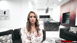 Beautiful stepmom gave me a blowjob