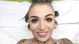 hardcore anal creampie for inked slut leigh raven