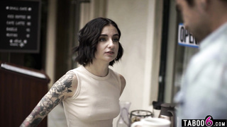 Waitress anal fucked by clients twin