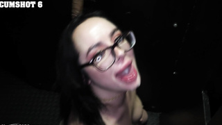 You go girl! 10 cumshots makes for one cup!