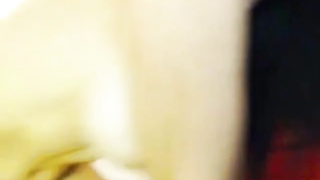 Busty Babe with big tits sucks and fucks dildo