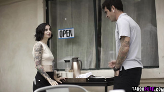 Stevie Moon letting Lucky Fate fuck her tight asshole