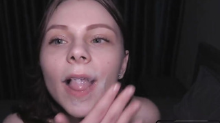 Messy Facials Compilation by Cute Amateur Slut Hiyouth