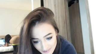 Petite Babe having fun dancing and stripping