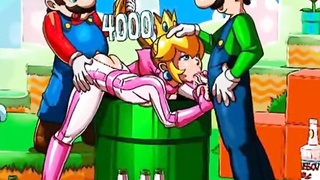 Princess Peach and Mario hentai