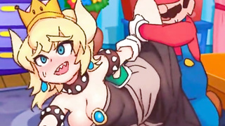 Princess Peach and Mario hentai