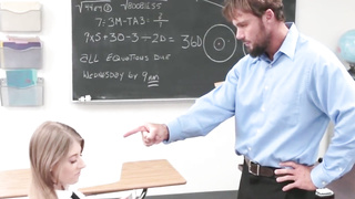 hot brunette teen alyce anderson uses hard cock in erection