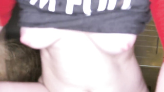 teen gets fucked under christmas tree and is made to squirt