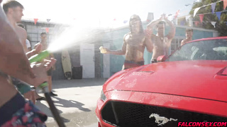 Oliver Marks and Trevor Brooks fuck on a hot summer day