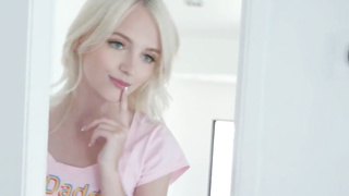 tiny loud teen seduces a hot daddy dick