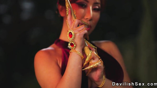 Busty Goddess Nuwa sucks and fucks big cock