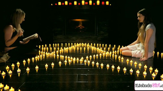 Lesbian couple pussy licking petite bff