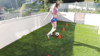 fit teens share a big cock in orgy