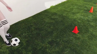 fit teens share a big cock in orgy