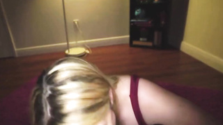 busty blonde step-mom fucks big dick son after work 2
