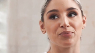 smoking hot abella danger teases in the shower room