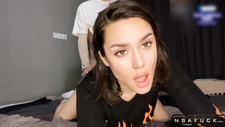 Hot Student gives Blowjob and Rides Cock