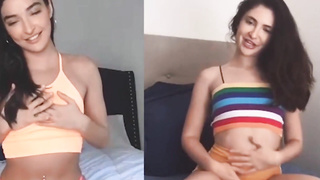 two gorgeous babes, emily willis and jane wilde are rubbing