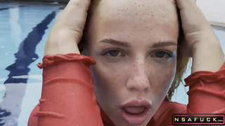 Teen Redhead Insane Blow