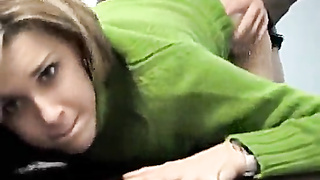 Horny milf cheating on her husband at work