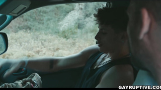 Hairy DILF Jak Jaxx bareback twink Cyrus Stark