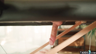 Ebony lesbian and GF having fun on cock