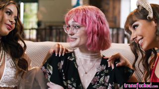 Tranny fucks hot angel and big ass devil