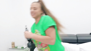 three sexy girls stimulating their clits with vibrators