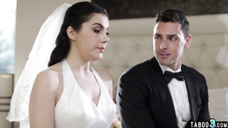 Big boobed bride fucked in the ass hard