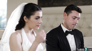 Big boobed bride fucked in the ass hard