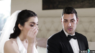 Big boobed bride fucked in the ass hard