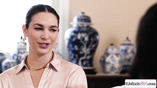 Brunette babes pussy licking milf boss