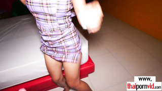 Floppy titted amateur Thai slut fucked