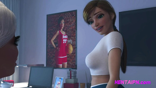 Teen FUTA Stepsister Lose Virginity - 3D SHEMALE SEX